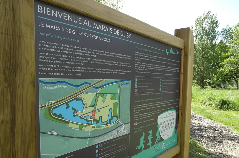 panneau signalétique interprétation paysage