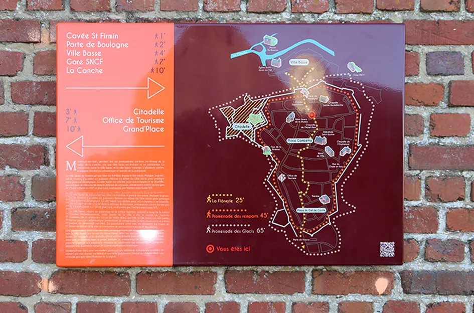 carte plan signalétique jalonnement circuit montreuil