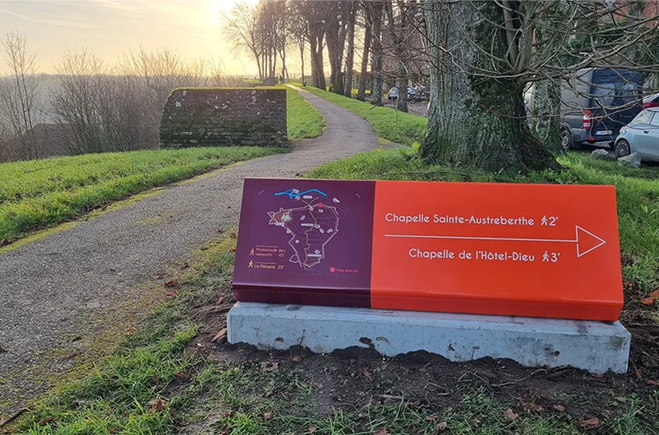 signalétique jalonnement circuit rempart montreuil