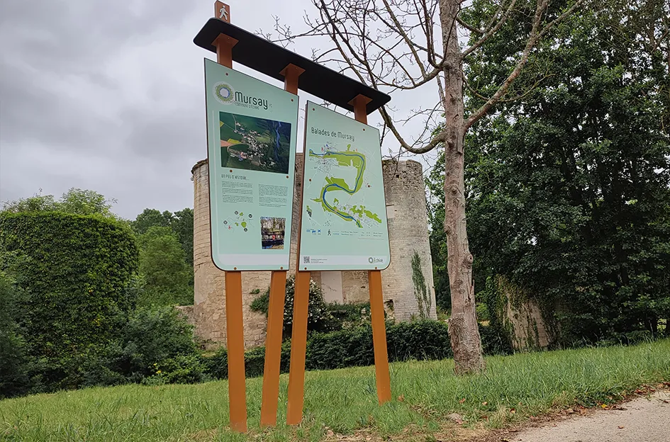 panneau signalétique valorisation territoire ville echiré