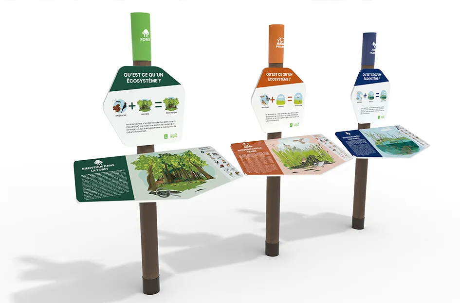 panneau interprétation faune flore espace naturel